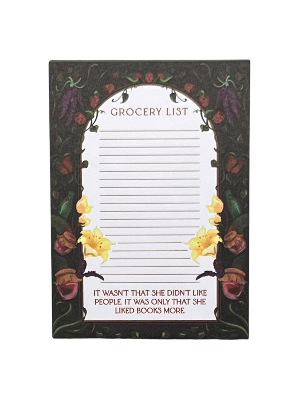 OwlCrate The Spellshop Grocery List Notepad - Sarah Beth Durst October 2025 Box